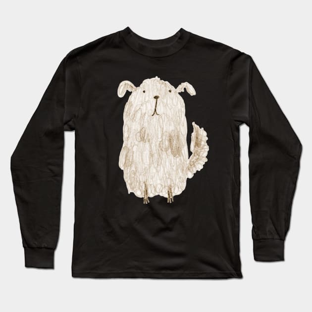 Fluffy Dog Long Sleeve T-Shirt by Sophie Corrigan